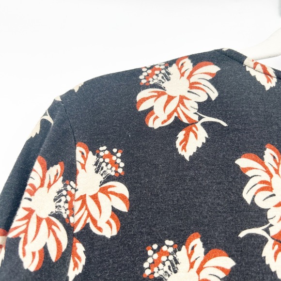 No. 6 Womens Lagenlook Modest Floral Jersey Cotton Modal Long Sleeve Aki Dress M - Picture 8 of 8